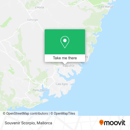 Souvenir Scorpio map