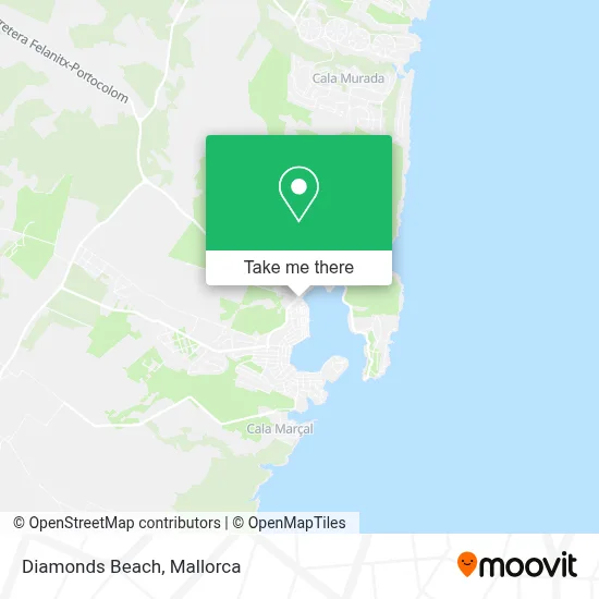 Diamonds Beach map