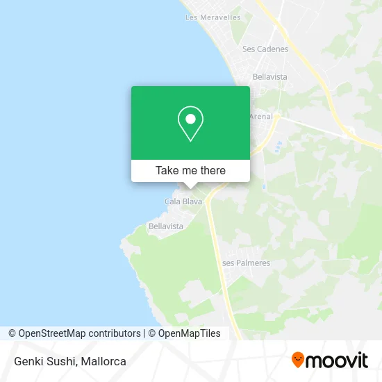 Genki Sushi map