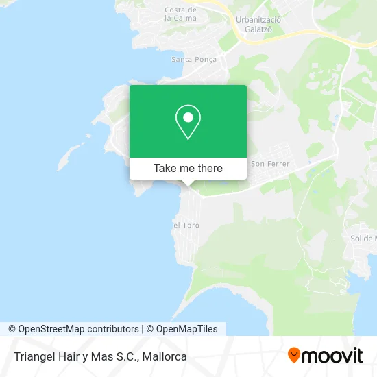 Triangel Hair y Mas S.C. map