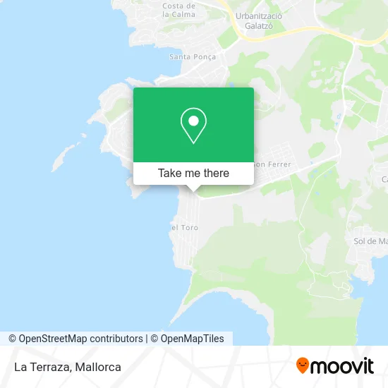 La Terraza map