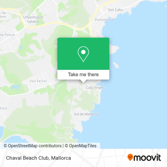 Chaval Beach Club map