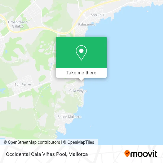 Occidental Cala Viñas Pool map