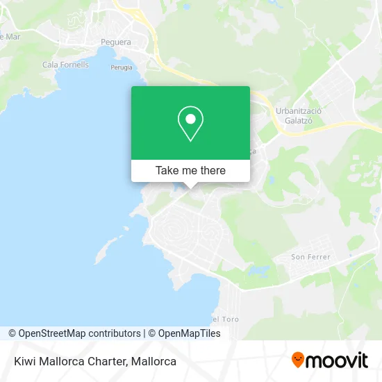 Kiwi Mallorca Charter map
