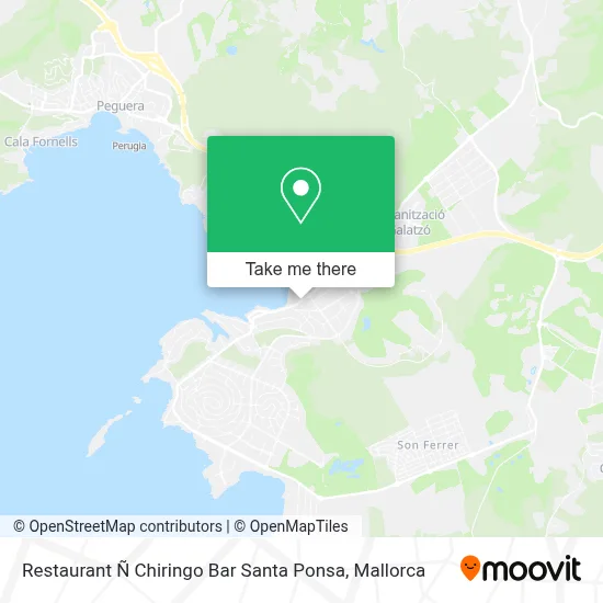 Restaurant Ñ Chiringo Bar Santa Ponsa map