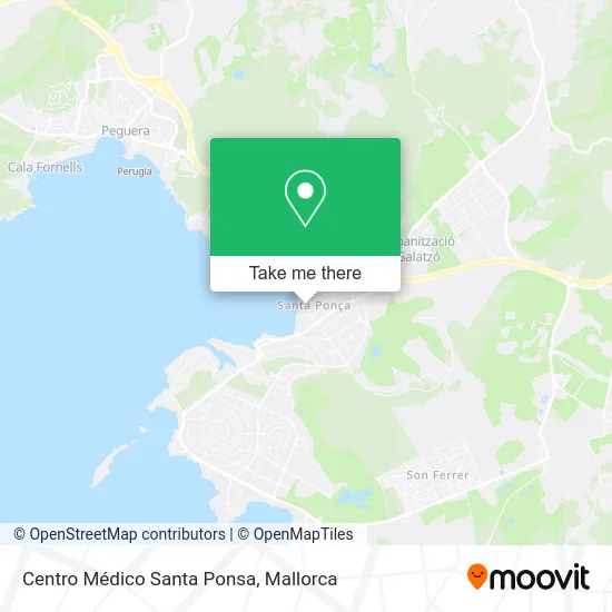 Centro Médico Santa Ponsa map