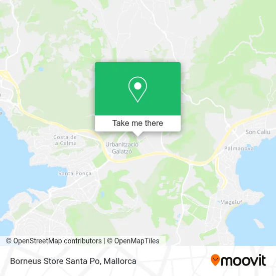 Borneus Store Santa Po map