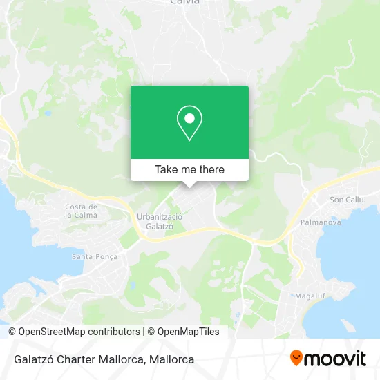 Galatzó Charter Mallorca map