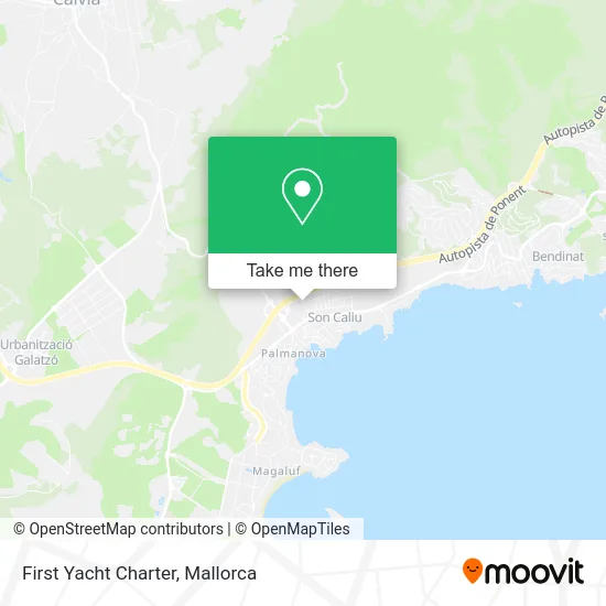 First Yacht Charter map