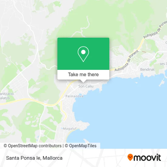 Santa Ponsa le map