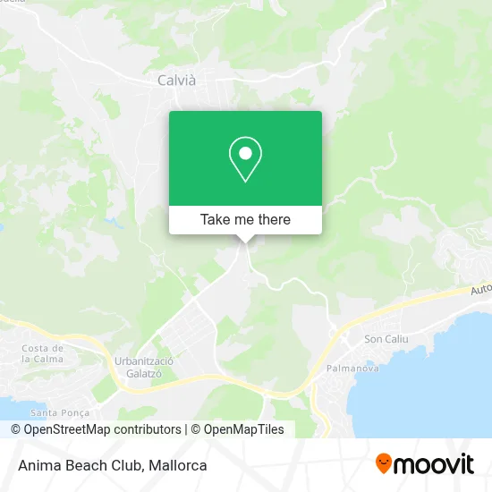 Anima Beach Club map