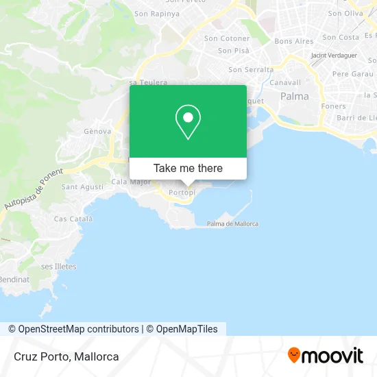Cruz Porto map