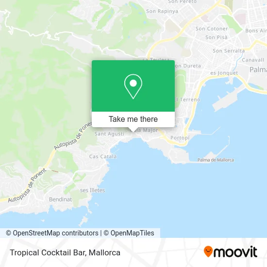 Tropical Cocktail Bar map