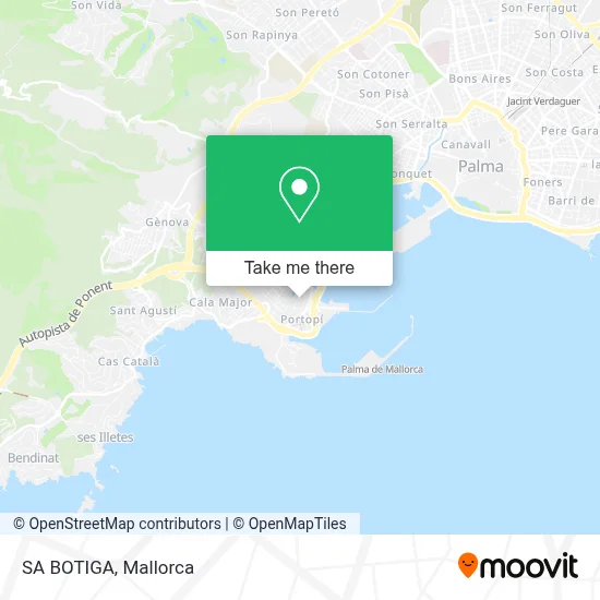 SA BOTIGA map