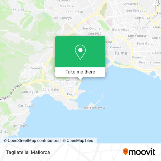 Tagliatella map