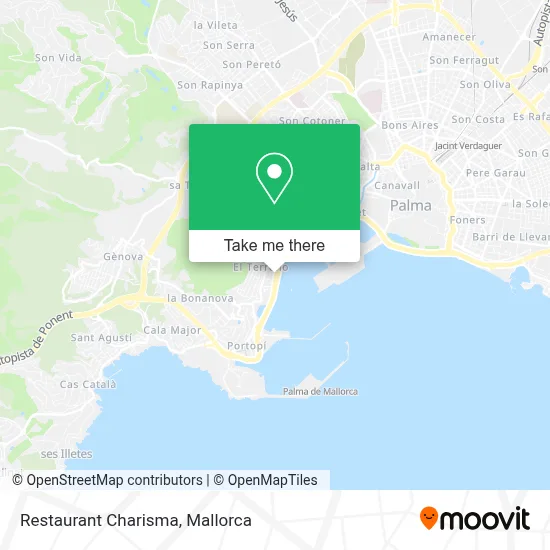 Restaurant Charisma map