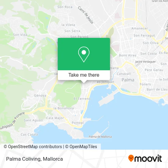 Palma Coliving map