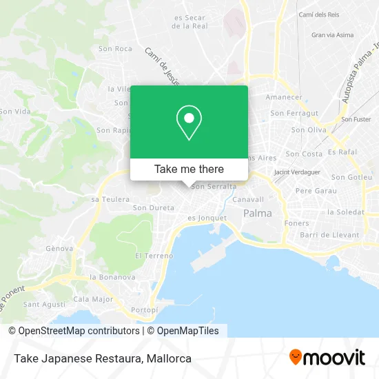 Take Japanese Restaura map