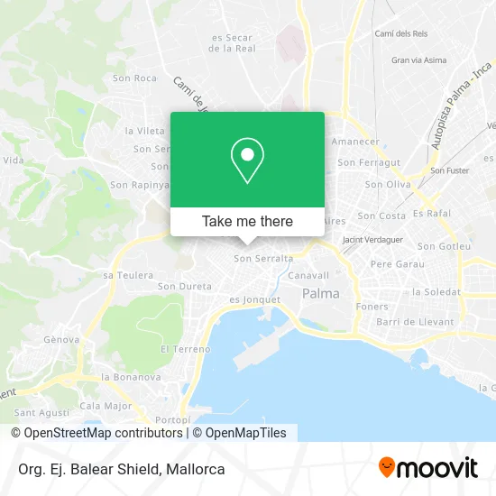 Org. Ej. Balear Shield map