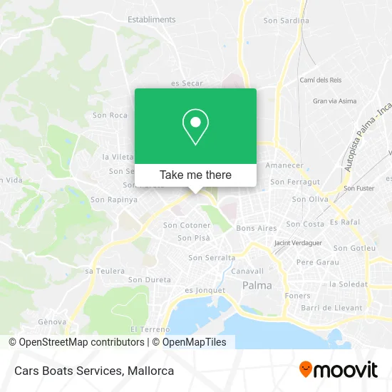 Cars Boats Services map