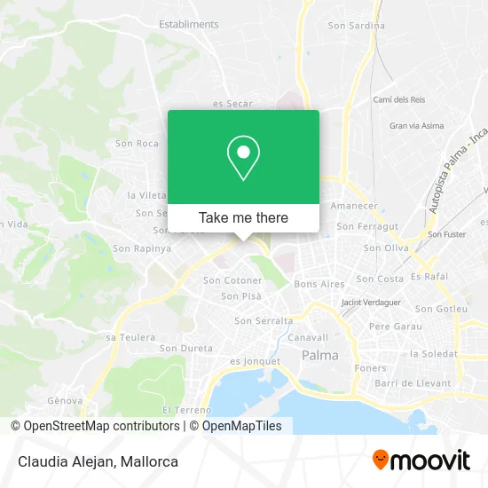 Claudia Alejan map