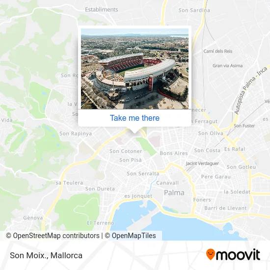 Son Moix. map