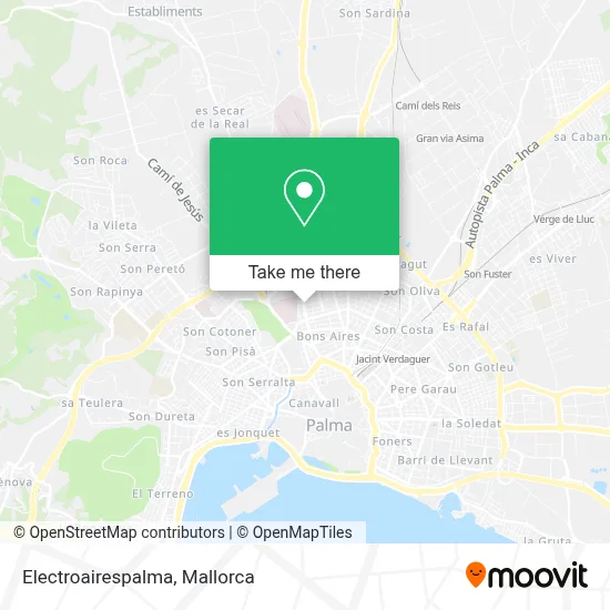 Electroairespalma map