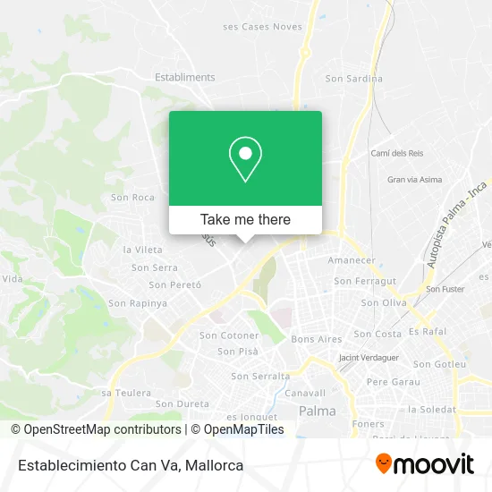 Establecimiento Can Va map