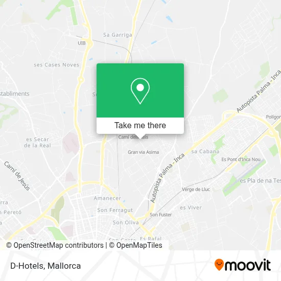 D-Hotels map
