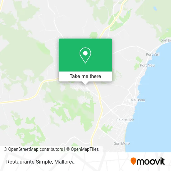 Restaurante Simple map