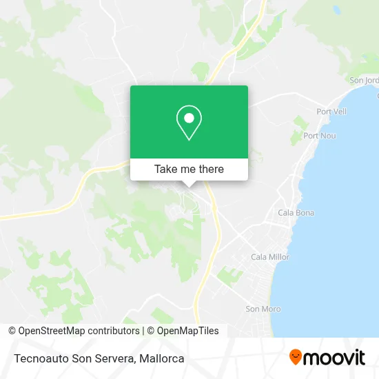 Tecnoauto Son Servera map