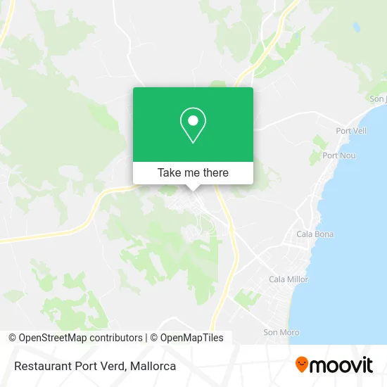 Restaurant Port Verd map