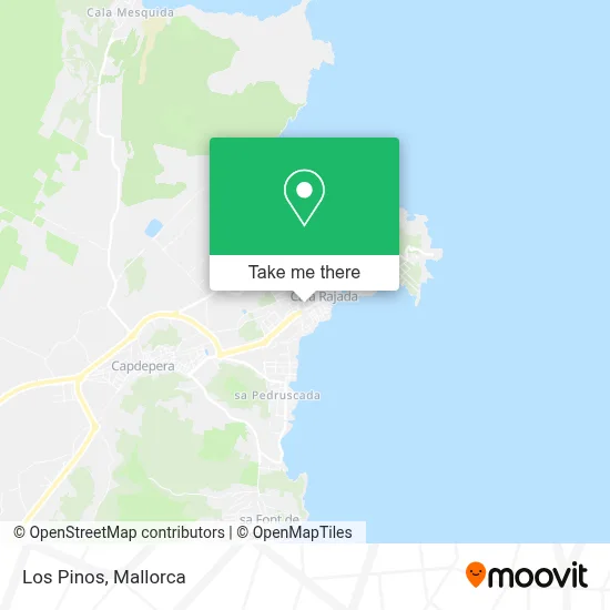 Los Pinos map