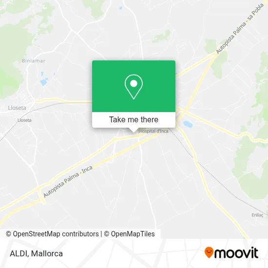 mapa ALDI