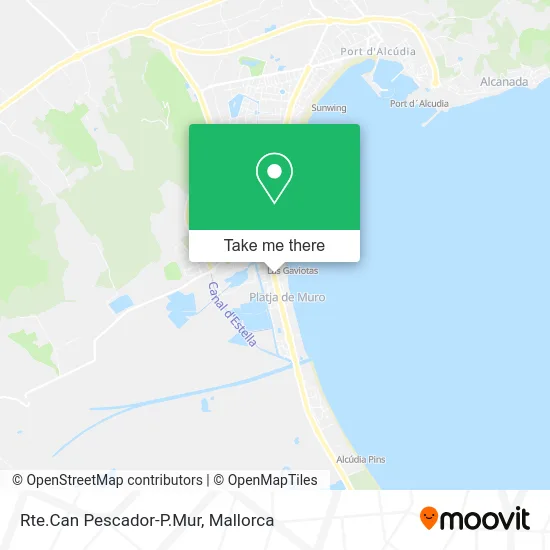 Rte.Can Pescador-P.Mur map