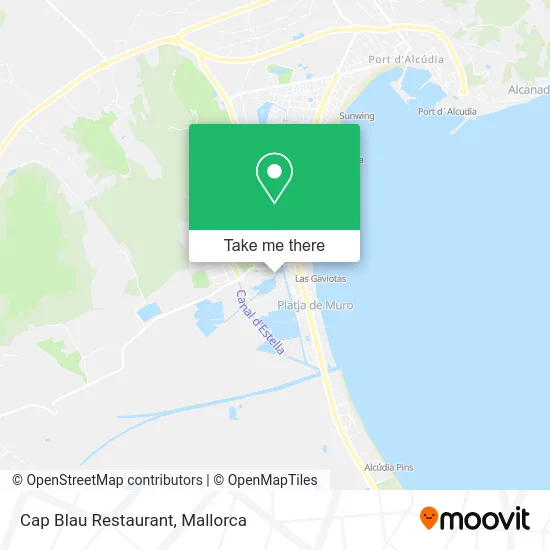 Cap Blau Restaurant map