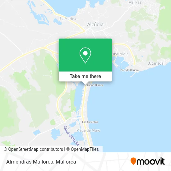Almendras Mallorca map