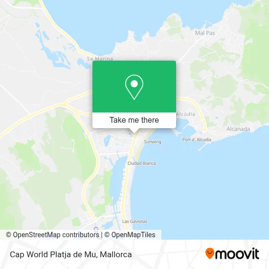 Cap World Platja de Mu map