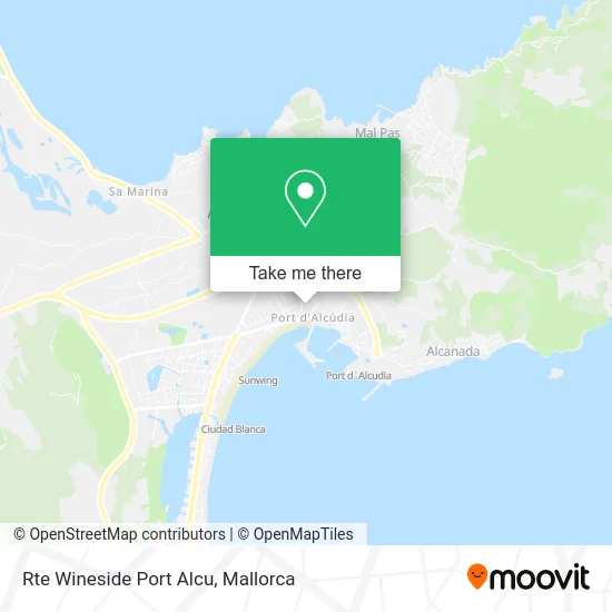 Rte Wineside Port Alcu map