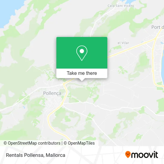 mapa Rentals Pollensa