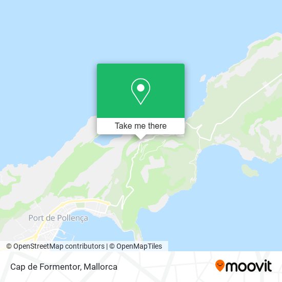 mapa Cap de Formentor