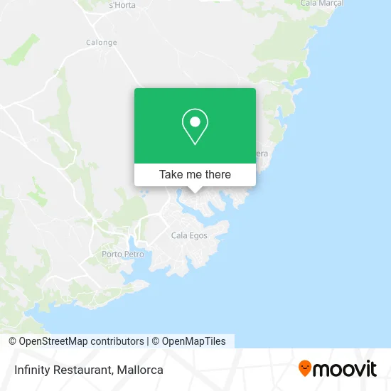 mapa Infinity Restaurant