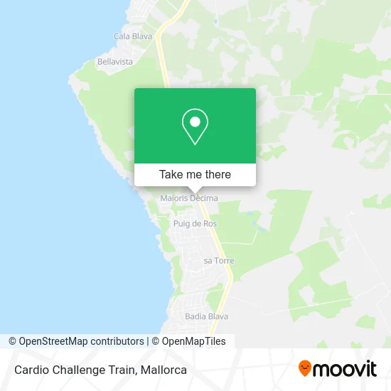 Cardio Challenge Train map