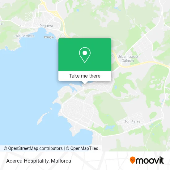 Acerca Hospitality map