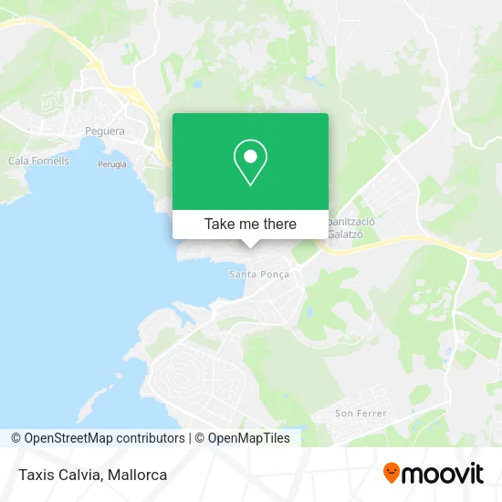 Taxis Calvia map