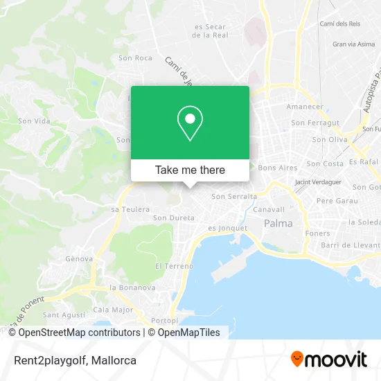 Rent2playgolf map