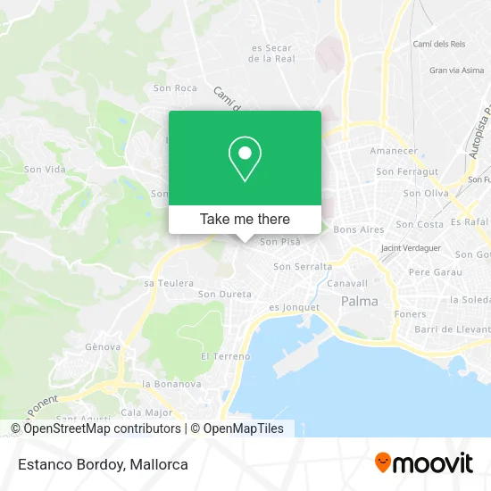 Estanco Bordoy map