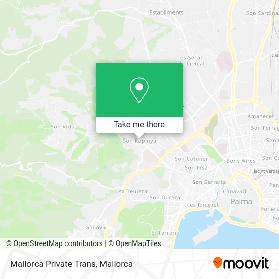 Mallorca Private Trans map