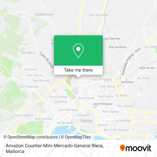 Amazon Counter-Mini Mercado General Riera map