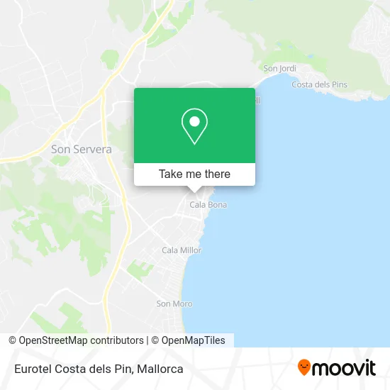 Eurotel Costa dels Pin map